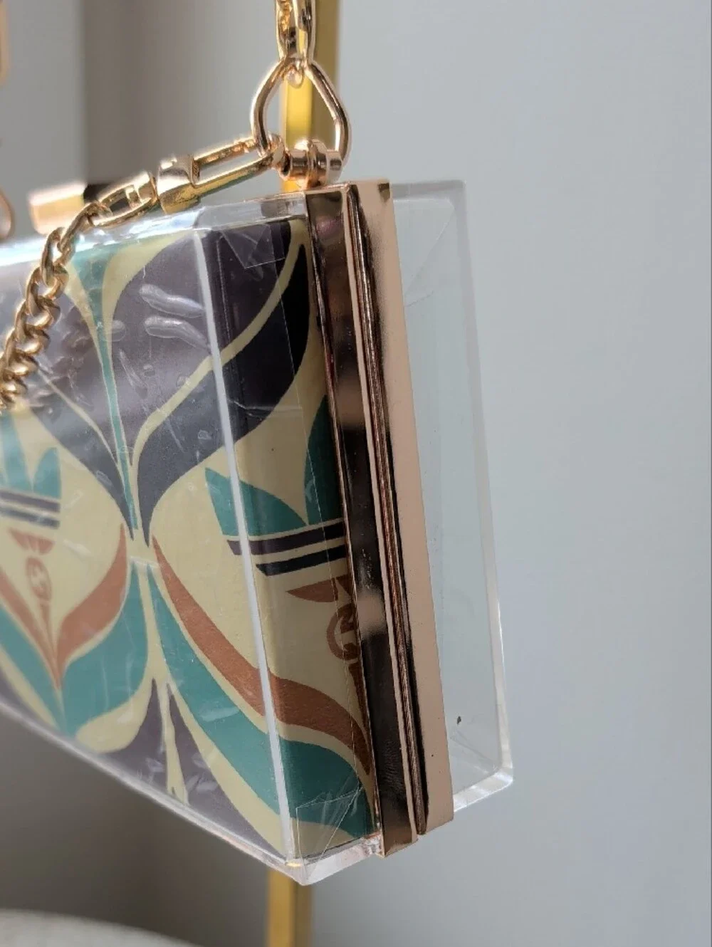 Upcycled Gucci X Adidas Acrylic Minaudière